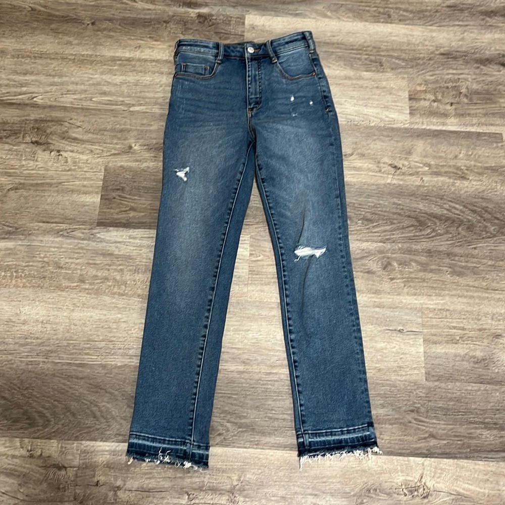 Anthropologie Pilcro Medium Wash High Rise Cigarette Jeans Size 26
